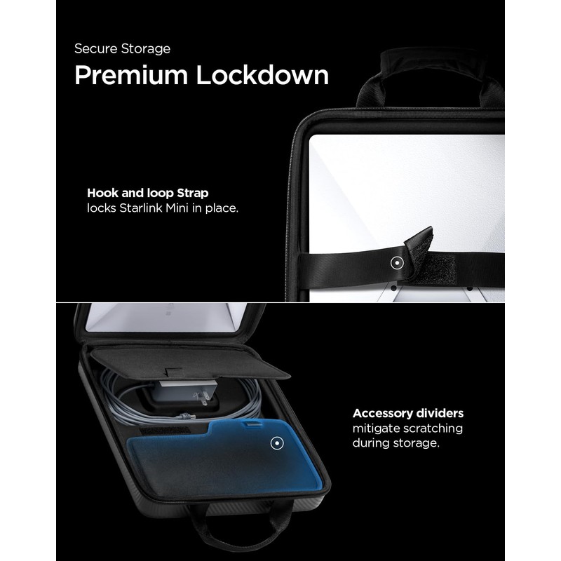 Spigen for Starlink Mini Carrying Case EVA Hard Shell Shockproof
