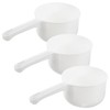 Mobestech 3Pcs Household Water Dippers Ergonomic Multi Function Water Scoops