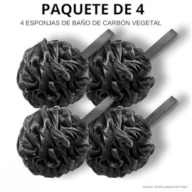 Triko Juego de 4 Esponjas de Baño para Regadera, Esponja para Baño para Mujeres y Hombres, Estropajo para cuerpo, Exfoliante corporal para Ducha