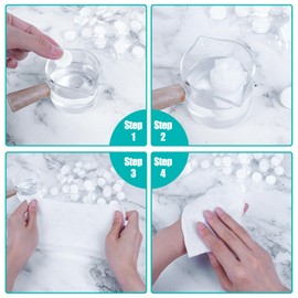 Khrgovd 100PCS Compressed Towel Tablets Mini Disposable Compressed Towel Tablets，Bulk Coin Tissues，Disposable and portable face towels suitable for travel, Camping, Sports, Beauty Salons, Home use