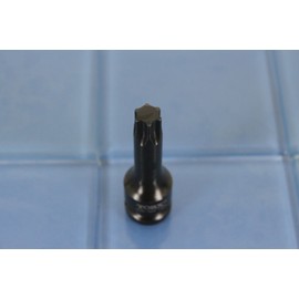 TEMO T60 3 Inch Long Torx Star 6 Point Black Impact Bit Socket Auto Repair Tool 1/2 Inch Square Drive