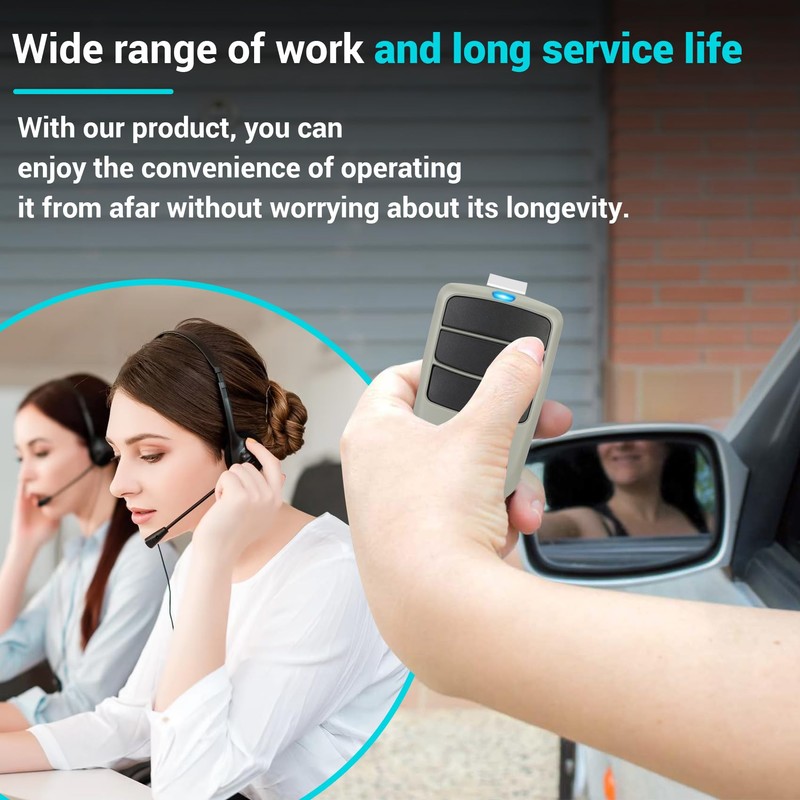 3 for Guardian Garage Door Opener Remote Control D3B, Replacement