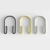 Nickel Shower Curtain Hooks Rings，Double Sided Shower Curtain Hooks Rust