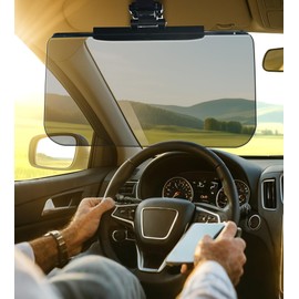 KWANCHOO Sun Visor Extender for Cars– Anti-Glare Car Sun Visor Blocker – Adjustable Car Visor Extender Sun Blocker – Universal Sunvisor for Cars – Front Windshield Visor Extender