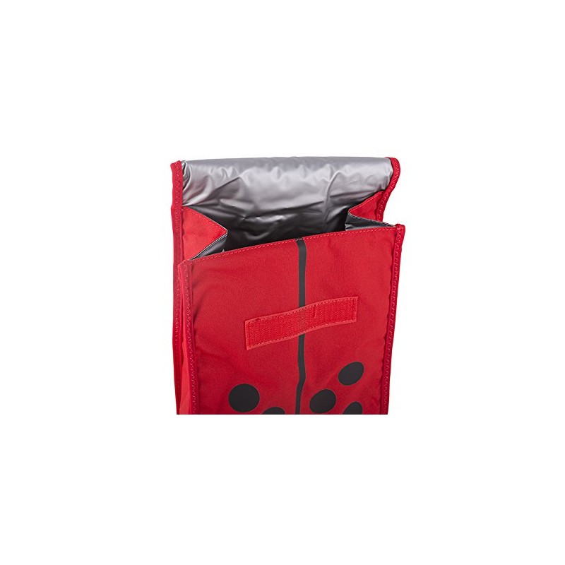 BUILT Big Apple Buddies Ladybug-Design Child's Lunch Bag, 7.75" x
