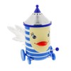 Pylones, Rolling Birds Salt and Pepper Shakers Blue White Stripes