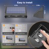 Onforu 8Pack Fence Lights Solar Powered,Solar Lights Outdoor,3 Modes (Warm/Neutral/Cool