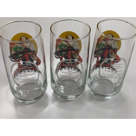 Norman Rockwell Vintage COCA-COLA & NORMAN ROCKWELL CHRISTMAS St. Nick Glassware