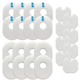 Vacuum Filters Replacement Set for Shark Rocket HV300, CS100, CS110, HV301, HV302, HV303, HV305, HV308, HV310, UV450, 8 Foam Filters + 8 Felt Filters + 8 Post-Filters, Compare to Part # XFFV300