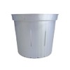 4" Slotted Clear Orchid Pots - 3 Pack (White Pearl)