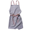 Lep Habitual 462218 Susie Apron, Blue, Plain, Length 28.7 x Width 33.1 inches (73 x 84 cm), Pockets, 100% Cotton, Machine Washable, Women's, Men's, Ties on the Shoulder, Back, Stylish, Cute, Kitchen,