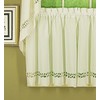 Today's Curtain Hellina Tapework Window Tier, 36-Inch, Ecru