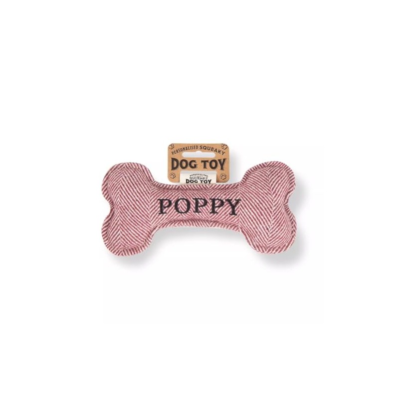 History & Heraldry Squeaky Dog Toy (Poppy)