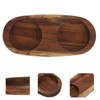 DECHOUS Salt and Pepper Mill Tray Wood Salt and Pepper