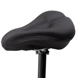 Bicycle Saddle Cover, Cushion, Super Thick, Sore Buttock, Totally Stays in Place, Road Bike, Cross Bike, Mountain Bike (Standard Black A)