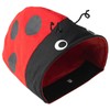 PetRageous 13085 Ladybug Crinkle Cat Cave is 18.5-Inch Long by 11.5-Inch Wide by 10-Inch Tall for Cats, Red and Black
