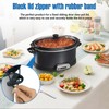 Black Lid Latch Strap Rubber Band 6,7,8 Quart Compatible with