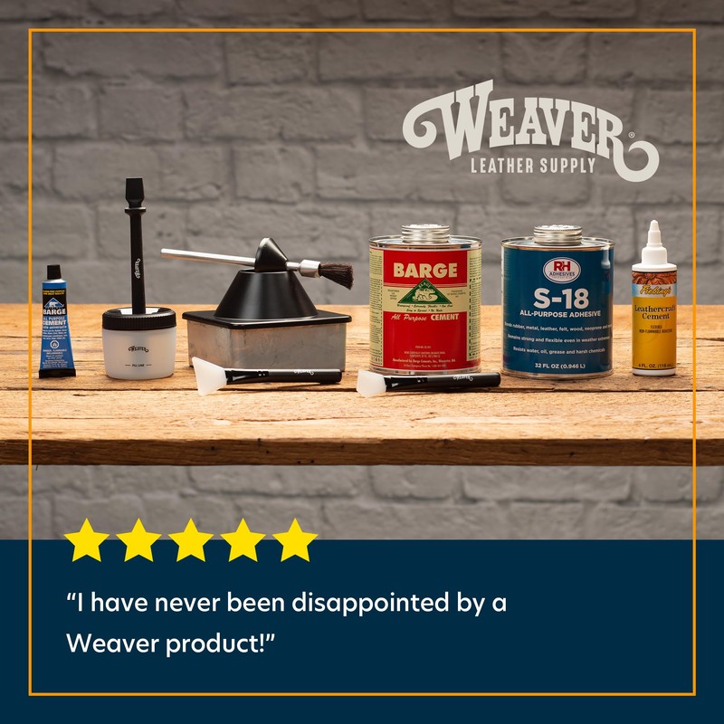 Weaver Leather Supply Replacement Glue Brush for Glue Pot, Black,