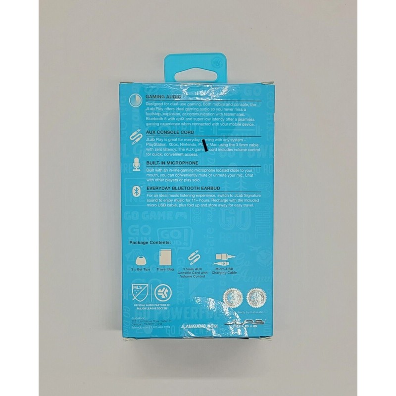 JLab Play Gaming Wireless Bluetooth Earbuds