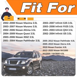 Ignition Coils UF349 & Iridium Spark Plugs Compatible For Nissan Maxima Murano Pathfinder Altima Quest Infiniti G35 FX35 3.5L 2002-2008, Nissan Frontier Xterra Pathfinder 4.0L 2005-2019. 6Pcs