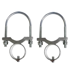 pilviz U-Bolt U-Bolt Mounting Hardware Clamp Mounting for BS Antenna Amateur Radio GP Marine Outdoor Pole Veranda Mast Set of 2