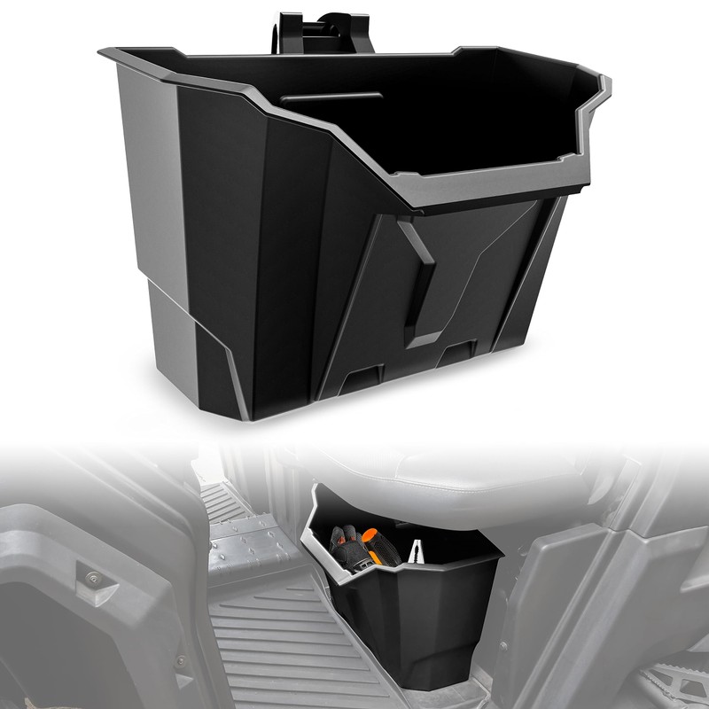 SAUTVS UTV Under Seat Storage Box, Driver Underseat Storage Bin