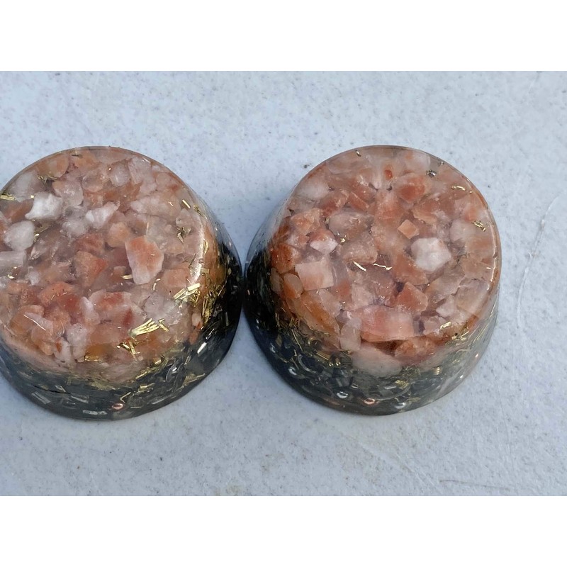  Red Calcite Single Crystal Small Tower Buster Orgone Generator