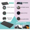 BESEA 1" inch Threshold Ramp Rubber Wheelchair Ramp, No-Slip Surface