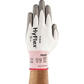 Ansell HyFlex Cut Protection Gloves, Gray Polyurethane Palm Coat, XL, 1 Pair, Lot of 12