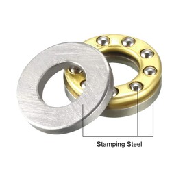 sourcing map F5-10M Thrust Ball Bearings 5mm x 10mm x 4mm Chrome Steel Single Direction 4pcs