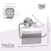 bremermann® PIAZZA Bathroom Range - Toilet Roll Holder with Lid,