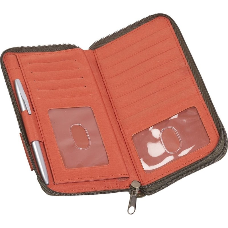 Buxton The Ultimate Double Zip Organizer, Brown