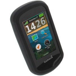 foto-kontor Tasche kompatibel mit Garmin Oregon 750t Oregon 750 Schutzhülle Silikon Case Schutz Hülle schwarz