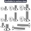 XRXYMQ 30 Pieces Countersunk Hex Socket M6 x 16 mm
