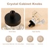 coolnews 4 Pack Crystal Glass Cabinet Knobs Dresser Knobs Drawer