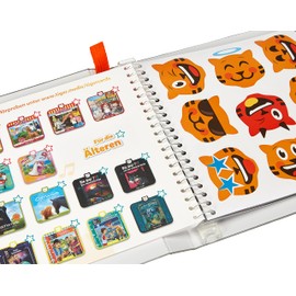 tigermedia tigercards Collector's Album Accessories Grey with Sticker and Exclusive Story for Children Storage Transport for Playing and Collecting