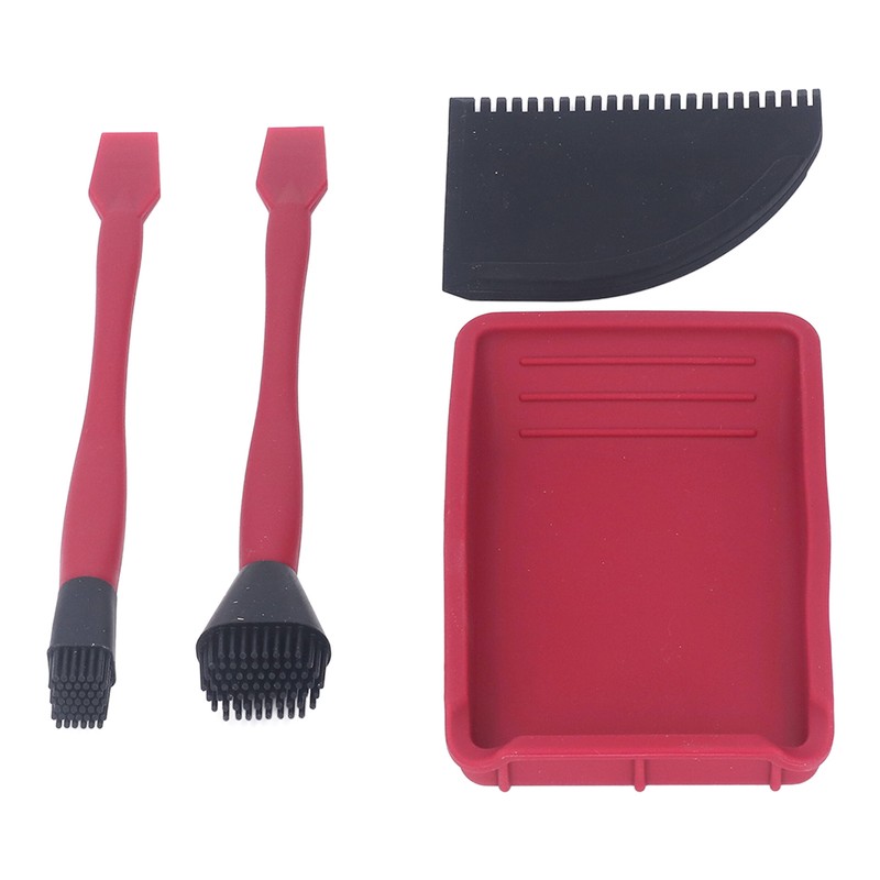 4Pcs Silicone Glue Kit 2 Brush 1 Comb and 1