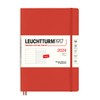 LEUCHTTURM1917 367768 Weekly Calendar & Notebook Softcover Medium (A5) 2024,