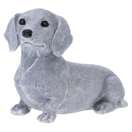 MAGICLULU Resin Dog Statue Ornament Lifelike Puppy Decor for Garden Lawn Balcony Outdoor Decoration Classic Design for Home for Pet Lovers