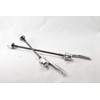 Quick Release Front and Rear Set Silver for Front 100mm