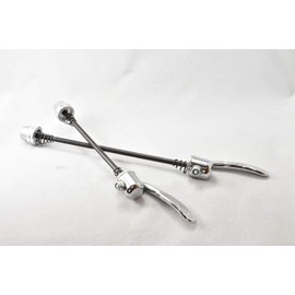 Quick Release Front and Rear Set Silver for Front 100mm & Rear 130mm