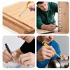 Fgdui 4PCS Carpentry Mechanical Pencils Set Builders Pencil and Pen
