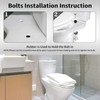 Universal Toilet Seat Hinge Bolts Kit, Heavy Duty Toilet Bolts,