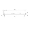 1/4" T Shaped End Garage Door Bottom Weather Seal -