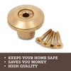 Wood Grip Wood Deck Brass Anchor with Collar for Pool
