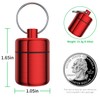 Ear Plug Carrying Case Keychain(2 Pack), Small Waterproof Metal Earplug