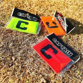 3-Color Captain Armband for Soccer Team Sports Events Orange Band 6ea