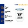 Pickleball White Edition Wine Tumbler 12oz - Where legends are