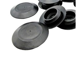 Flush Mount Black Hole Panel Plugs - 1 1/2" Panel Hole Plug for Sheet Metal Hole Plug for Round Holes Snap in Round Plugs Flush Type Hole Plug Black Hole Plugs for Sheet Metal, Plastics (5)