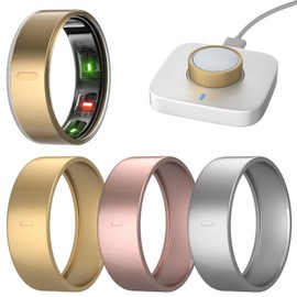 4 Pack Cover Compatible with Oura Ring Gen 4/3, Charging Directly with TPU Ring Protector, Sturdy, Suitable for Gym, Training (Size 6, Gold+Rosegold+Silver+Clear)